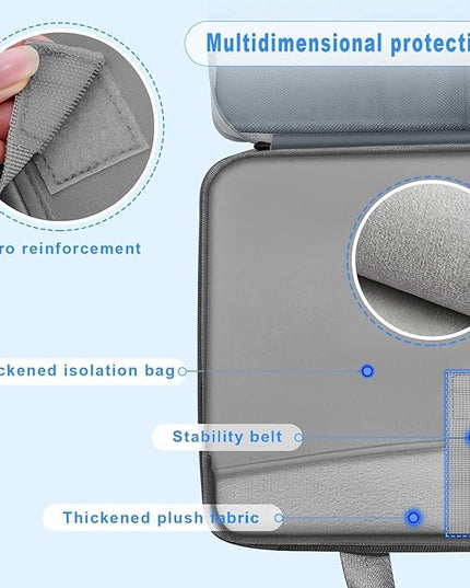 ZINZ Laptop Case 15 15.6 16 inch Sleeve, Expandable Computer Hand Bag with Multi-pockets Compatible with MacBook Pro 16 inch M4/M3/M2/M1, MacBook Air/Pro 15 inch and 15-16 inch Notebooks，MG01Y01