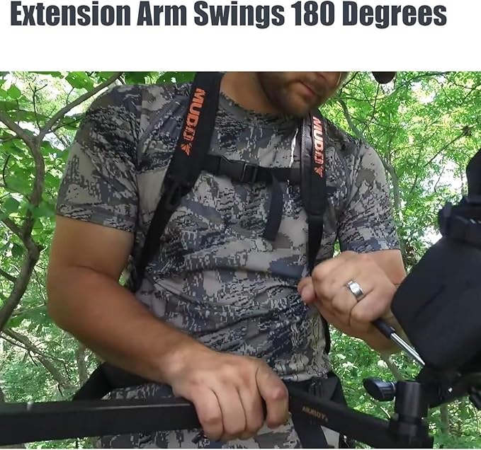 Muddy Basic Trail Camera Arm with Pan Head for Precision Game Cam Positioning