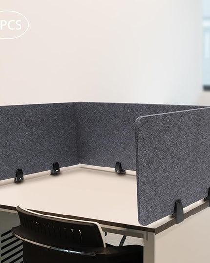 2 Sets Polyester Desk Dividers, Soundproof Room Divider Office Furniture Partitions, Privacy Desk Panel with Clamps, Stand Up Freestanding Desk Privacy Panel for Office Classroom(47.3"x16"+ 23.6"x16")