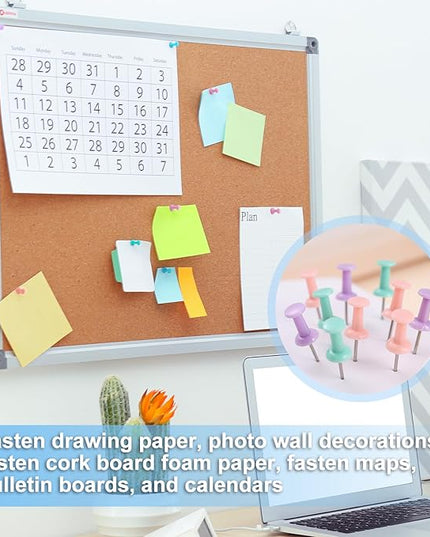 Paper Clips and Binder Clips Assorted Sizes, 240 PCS Colored Office Clips Set Large Medium Small Paper Clamps Paperclips Push Pin Thumb Tacks, College Supplies Home Office Supplies Document Organizing