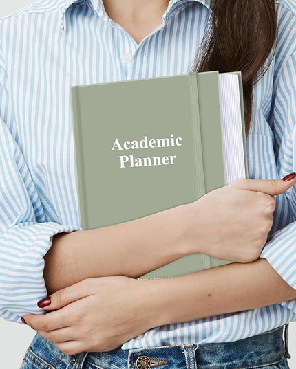 Academic Planner for 2026 or Anytime – 8.5" x 11" Undated Weekly Student Planner For Homeschool, High School, College & Nursing Students, 200 Pages, Green