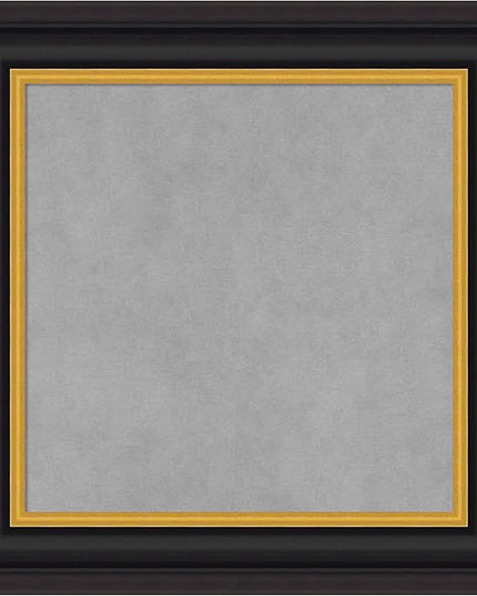 Amanti Art Black Framed Magnetic Board 22x22 Small Vision Board for use with Magnets, 100% Metal Sheet to Display Items as Office Decor or for Home Organization in mudroom, Kitchen or Kids Room