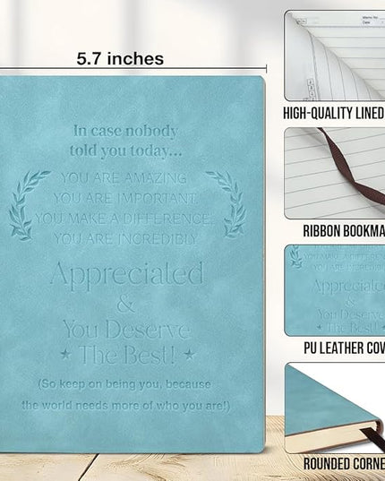 Employee Appreciation Journal Notebook, Inspirational Gifts for Coworkers Women Work Anniversary, Perfect for Writing Travel Business Work