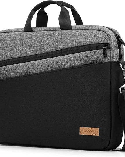 15 15.6 16 17 17.3 inch Laptop Computer PC Shoulder Bag Carrying Case, Water-Repellent Briefcase