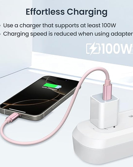 Elebase for iPhone 17 USB Charging Adapter Kit,Multi USBC Adaptor with 1Ft 100W Charger Cable Set,Type C to Micro USB 3.0 OTG iOS Travel Converter for iPhone 16 15 Max Pro,Samsung Galaxy S24 S23 Plus