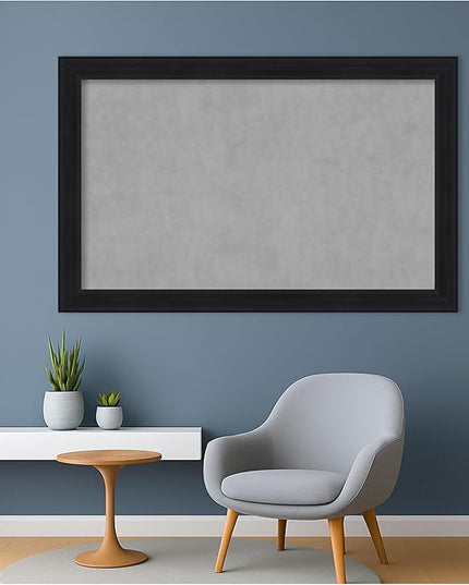 Amanti Art Black Framed Magnetic Board 29x45 Large Vision Board for use with Magnets, 100% Metal Sheet to Display Items as Office Decor or for Home Organization in mudroom, Kitchen or Kids Room