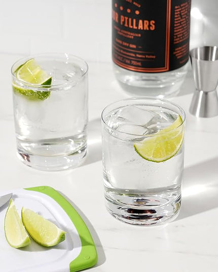 True Rocks Glass, Whiskey Tumblers, Old Fashioned Bourbon Scotch Brandy Rum Drinking Glasses, Whiskey Glasses Perfect for Wedding, Anniversary, Housewarming, Cocktail Party, Home Bars, 12 oz, Set of 4