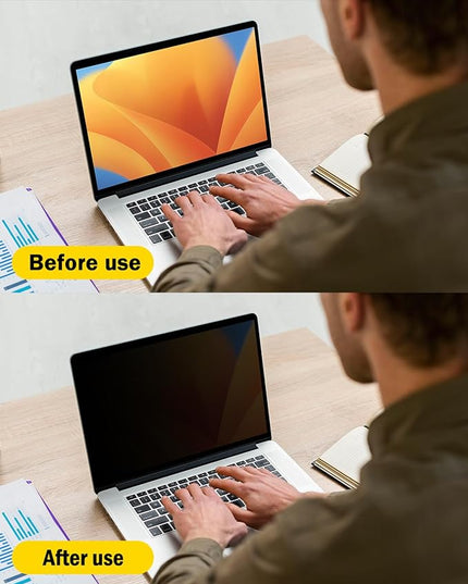 F FORITO 360° Privacy Screen Protector Compatible with MacBook Pro 16 inch (2019, 2020), Anti Peeping, Anti Glare and Scratch Resistant Laptop Privacy Screen Shield