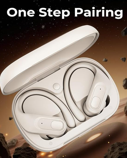 Wireless Earbuds Bluetooth 5.3, 96H Playtime Sports Earphones with Ear Hooks, LED Power Display, Waterproof in-Ear Headphones with Mic for Workout & Running