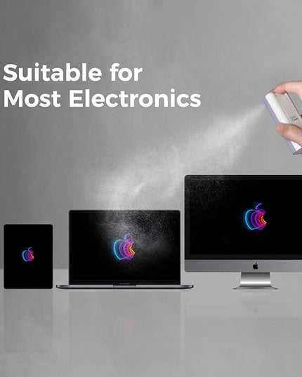 CLICK CLEAN Touchscreen Mist Cleaner, Screen Cleaner, All in One Screen Cleaner Spray with Microfiber and Phone Stand for All Phones, Laptop and Tablet Screens (Purple), W5131