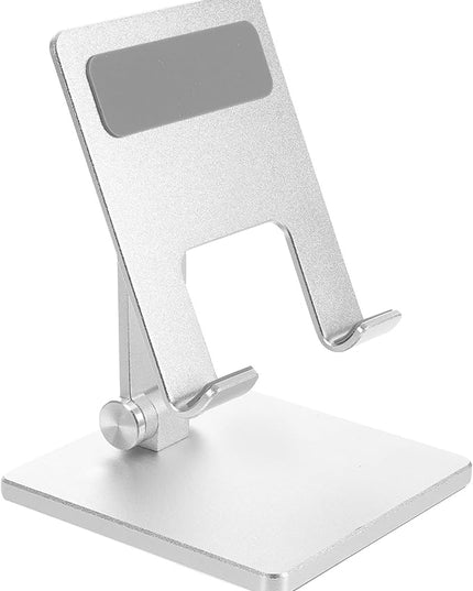 DECORNIJIA Adjustable Metal Tablet Desk Mount Stand with Multi-Angle Folding Holder for Office and Home Use Portable Tablet Bracket Compatible with Ipad