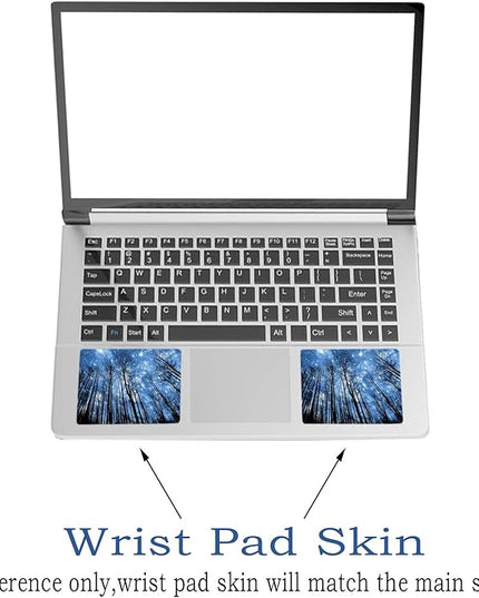 Laptop Skin Sticker Decal,12" 13" 13.3" 14" 15" 15.4" 15.6 inch Laptop Vinyl Skin Sticker Cover Art Protector Notebook PC (2 Wrist Pad Skins Included), Decorative Waterproof Removable,Galaxy Forest