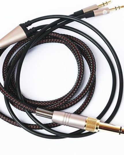 NEW NEOMUSICIA Replacement Cable Compatible with Hifiman HE4XX, HE-400i (The Latest Version with Both 3.5mm Plug) Headphones 3.5mm / 6.35mm to Dual 3.5mm Jack Male Cord 3meters/9.9ft