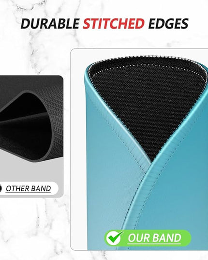 ITNRSIIET Mouse Pad Non-Slip Rubber Base Smooth Surface Stitched Edges Waterproof Durable Compatible with All Mice for Office & Gaming, Desk Accessory, Diameter 8.7 inch, Aqua Gradient