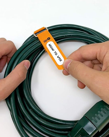 Wrap-It Storage Cinch-Straps, 18" 12 Pack (Green), Features Buckle and Write on Label for Easy Cord Identification and Cable Management, Reusable Multi-Purpose Securing Cinch Straps