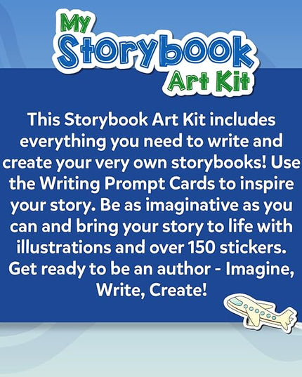 Skillmatics Storybook Art Kit - Create Adventure Stories, DIY Craft & Writing Kit with 300+ Stickers, Scrapbooking & Journal Activity, Gifts for Kids Ages 5, 6, 7, 8, 9, 10