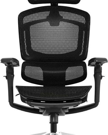 FLEXISPOT ErgoX-PRO Ergonomic Office Chair with Footrest Black – AeroWeave 5.0 Mesh Seat, 5D Lumbar, 7D Armrests, 4D Headrest, 551LBS Capacity – Office, Gaming, Home