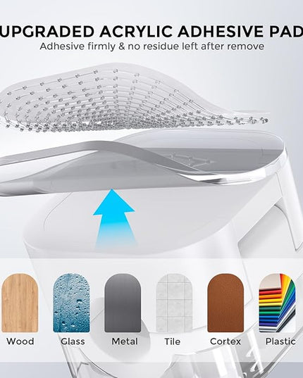 AhaStyle Magnetic Cable Organizer [1s Lock] 6 Pack Cord Holders Clips Strong Adhesive Cord Keeper [Smooth Adjustable] Hide Wire Cord Organizer for Nightstand Kitchen Car Office (White)