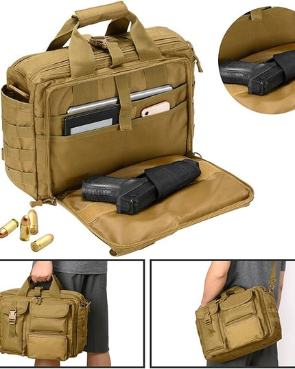 Stypos Tactical Laptop Bag for Men,14inch/15.6inch/17.3inch Messenger Bag Military Shoulder Bag,Flight Work Bags for Pilots
