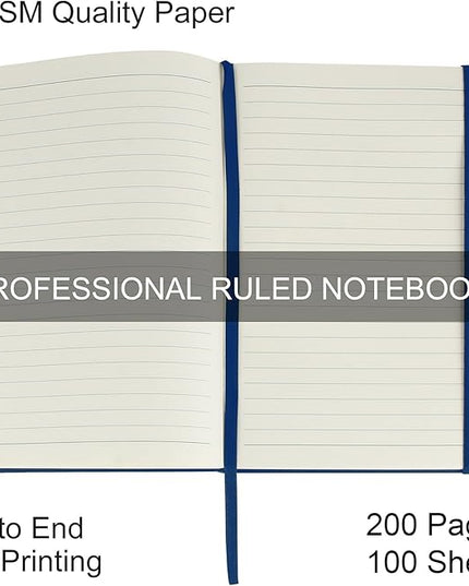 20 Pack Journals for Writing College Ruled Notebooks Journal in Bulk, Hardcover Notebooks (200Pages) for Note Talking, Lined Bullet Journals for Home School Office, 5.7"x8.4", Navy