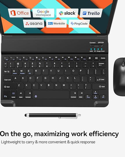 SUNTUNG Tablet, 2025 Latest 10 inch Android 14 Tablet, MTK8183 Octa-Core, 16GB 128GB 1TB Expansion, 2.4/5G WiFi, 21MP Camera, Gemini AI 2.0, Tablets with Keyboard, Mouse, Case etc