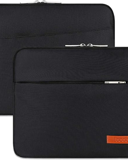 Lacdo Tablet Sleeve Case for 13 inch New iPad Pro M5 M4 2025-2024, 13 inch New iPad Air M3 M2 2025-2024, 12.9" iPad Pro 6 5 4 3 with Magic Keyboard and Smart Keyboard Folio, Tablet Bag, Black