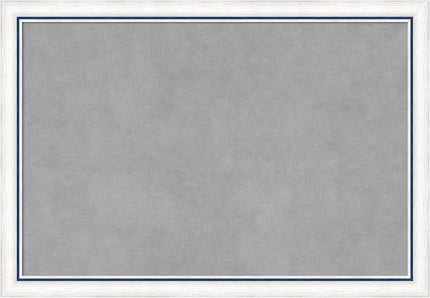Amanti Art White Framed Magnetic Board 18x26 Medium Vision Board for use with Magnets, 100% Metal Sheet to Display Items as Office Decor or for Home Organization in mudroom, Kitchen or Kids Room