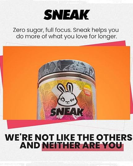 SNEAK Energy Drink Powder | Tropikilla | No Sugar. No Nasties. Just Natural Caffeine, Focus-Boosting Nootropics | 40 Servings