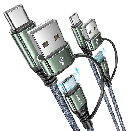 AINOPE USB C to USB C Cable, 2 Pack 3 FT USB C Cable Fast Charging with USB to USB C Adapter, 60W USB to USBC Cable for iPhone 17 Pro Max Air Type C Cable for iPhone 16/15/14/13/12, Grey