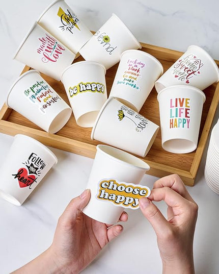 TV TOPVALUE 360 Count 8 oz Paper Cups, Disposable Paper Coffee Cups 8 oz,Hot Beverage Drinking Cups for Water Juice or Tea,Perfect for Office Home Party