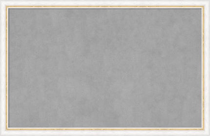 Amanti Art White Framed Magnetic Board 22x34 Large Vision Board for use with Magnets, 100% Metal Sheet to Display Items as Office Decor or for Home Organization in mudroom, Kitchen or Kids Room