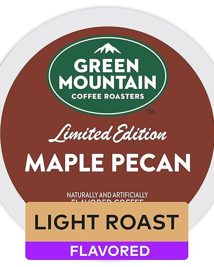 Green Mountain Coffee Roasters Maple Pecan Coffee, Keurig Single Serve K-Cup Pods, 12 Count