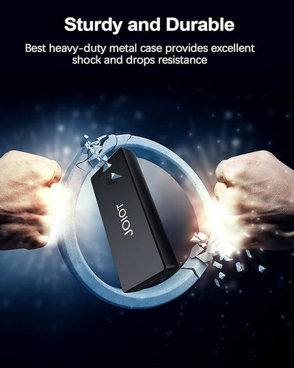 Portable SSD External Solid State Drive 120GB Hard Drive, USB 3.2 Type C External - 400MB/S Data Transfer, Mini Aluminium Alloy Portable SSD for Mac Windows Android Linux(120GB)