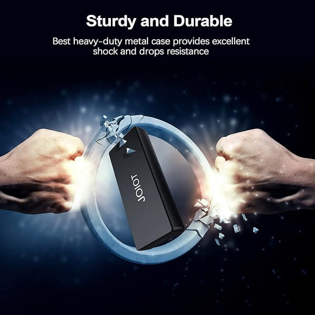Portable SSD External Solid State Drive 120GB Hard Drive, USB 3.2 Type C External - 400MB/S Data Transfer, Mini Aluminium Alloy Portable SSD for Mac Windows Android Linux(120GB)