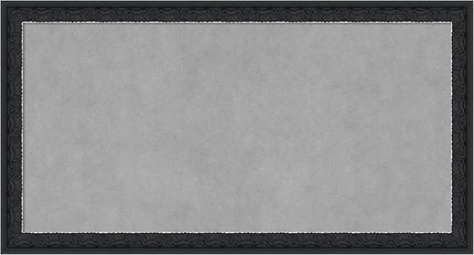 Amanti Art Black Framed Magnetic Board 14x26 Small Vision Board for use with Magnets, 100% Metal Sheet to Display Items as Office Decor or for Home Organization in mudroom, Kitchen or Kids Room