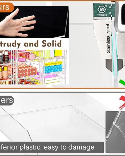 Acrylic Desk Organizers And Accessories With 13 Drawers, Office Desktop Drawers, Plastic Makeup Organizer Containers Bins With Drawers Desk Organization, Bathroom Organizers Storage Case Box Cube