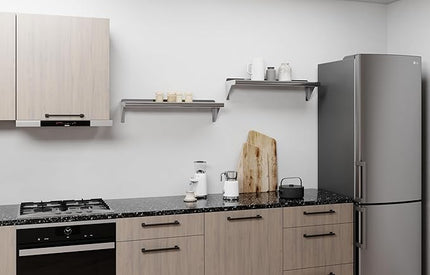 AmGood 30" Long X 8" Deep Stainless Steel Wall Shelf | NSF Certified | Appliance & Equipment Metal Shelving | Kitchen, Restaurant, Garage, Laundry, Utility Room