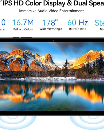 Topsand Android Tablet 10 inch, Android 15 Tablet with Keyboard, Mouse, 4G LTE Cellular, IPS Display, MediaTek Octa Core Processor, 12GB+64GB, 2TB Expandable,5G Wi-Fi, GPS, 2-in-1 Tablets with Case