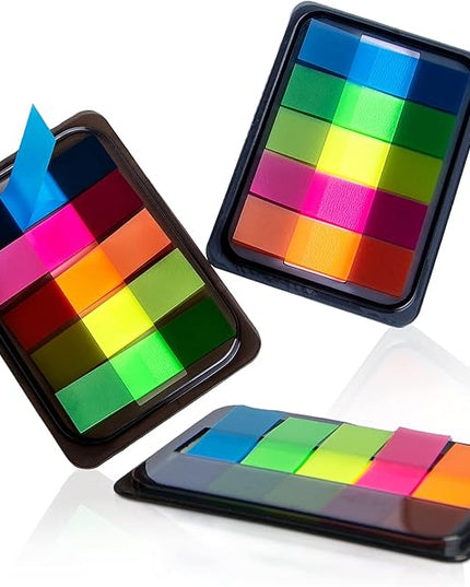 Golcellia 300 Pcs, Transparent Sticky Notes, Page Markers, Sticky Tabs, Label Stickers, Pop Up Index Tabs, Flags Stickers