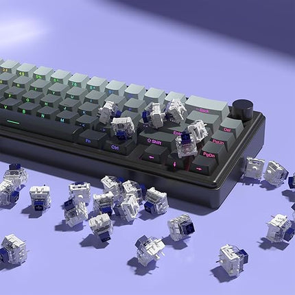 Kailh Box Navy Pro Switches for Mechanical Gaming Keyboard,3-Pin Clicky/Pre Lubed/IP56 Dust&Waterproof Switches(Navy Pro,108Pcs)