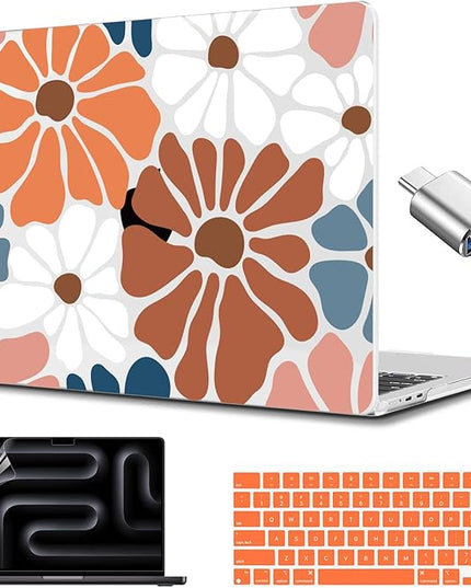 CISSOOK Compatible with MacBook Air 13.6 inch Case M4 M3 M2, Plastic Hard Shell Case Keyboard Cover Screen Protector for MacBook Air 13 2025 2024 2023 2022 Model A3240 A3113 A2681, Vintage Flowers