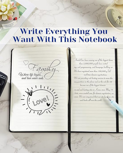 28 Pack Lined Notebook Journal Bulk A5 Hardcover Notebook PU Leather College Ruled Notepad 5.5 x 8.2 Inch Ruled Lined Journal Set With Pen Holder for School Business Work Travel Writing(Mixed Color)
