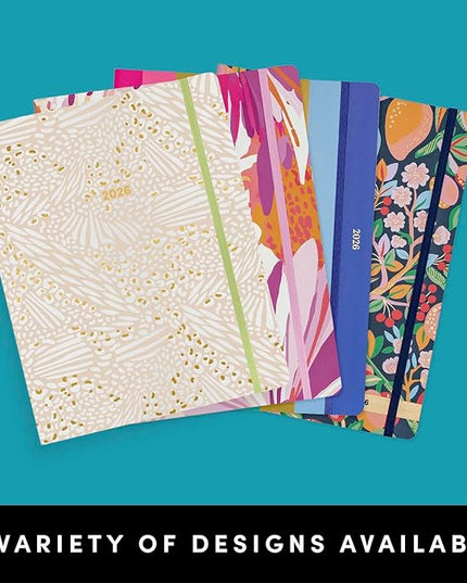 PAPERAGE 2026 Monthly Planner, 12 Months (January 2026 - December 2026), 8 in x 10 in, 2026 Planner with Large Monthly Spreads & Calendar Views, Note Pages, To Do Lists & Trackers, – Golden Safari
