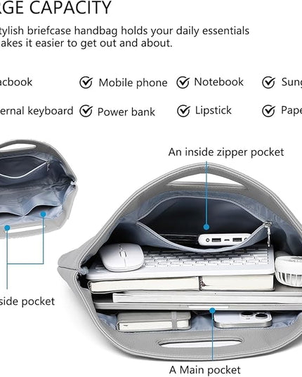 Official Document Computer Bag Stylishly Sleek with Multiple Compartments and Easy to Carry Design