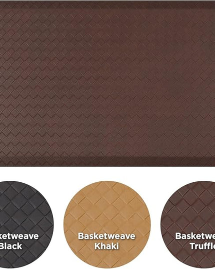 GelPro Elite Premier Gel & Foam Anti-Fatigue Kitchen Floor Comfort Mat, 20" x 36", Basketweave Truffle