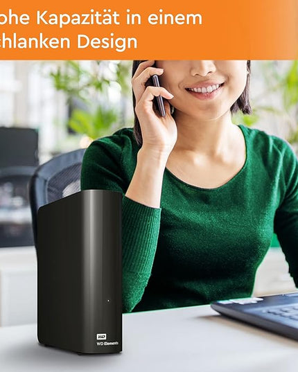 WD 6 TB Elements Desktop External Hard Drive - USB 3.0, Black