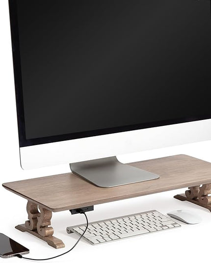 Anji Mountain Monitor Stand - Desktop Organizer & Laptop Riser, Ergonomic Monitor Riser, Space-Saving Monitor Stand for Desk, Durable Construction, Easy Assembly, Ideal for Home & Office