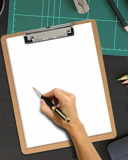 Unpunched Dotted Paper, Letter Size 100Sheets / 200Pages Loose-Leaf Paper, 100gsm White Paper, 8.5'' x 11''