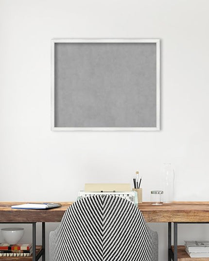 Amanti Art White Framed Magnetic Board 21x25 Medium Vision Board for use with Magnets, 100% Metal Sheet to Display Items as Office Decor or for Home Organization in mudroom, Kitchen or Kids Room