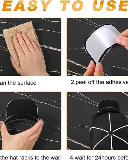 30 Pcs Headphone Hanger Wall Holder Back to School Desk Adhesive Headphone Hook Mount Strong Universal Acrylic Holder Hooks for General Purpose Game Earphone(Black)